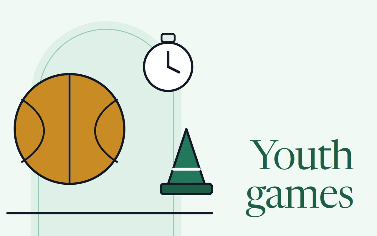A ball, a cone and a stopwatch